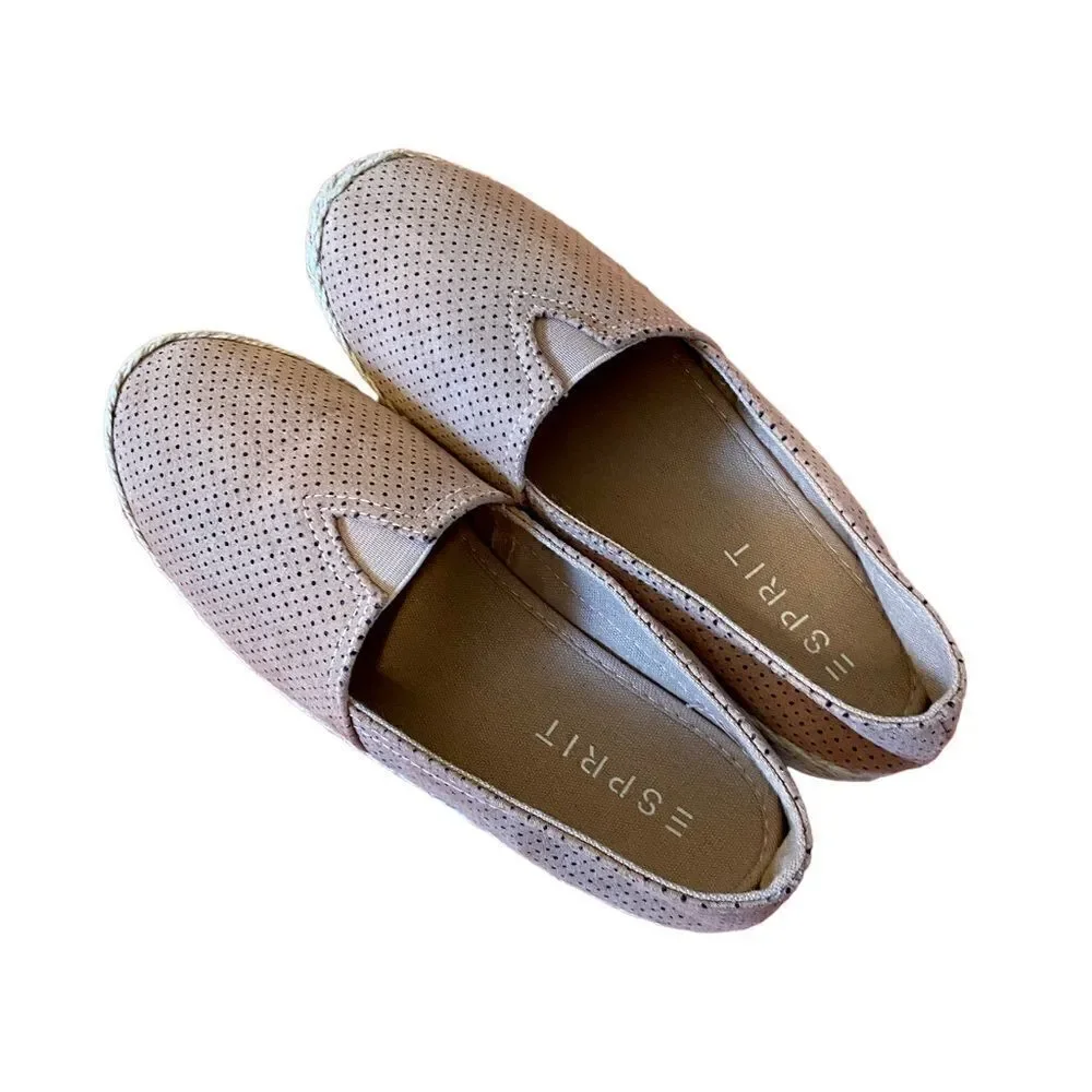 Espirit Espadrilles in Dusty Pink Size 8.